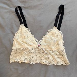 White lace bralette